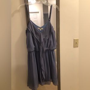 Ya Large dusty-purple ruffle dress